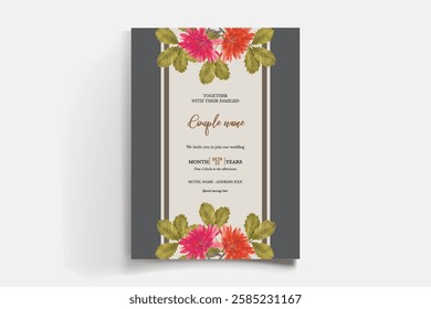BRIDAL SHOWER FLORAL INVITATION TEMPLATE