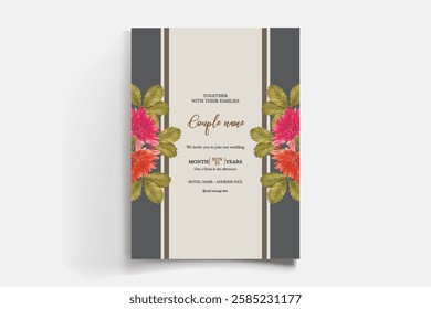 BRIDAL SHOWER FLORAL INVITATION TEMPLATE