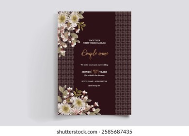 BRIDAL SHOWER FLORAL INVITATION TEMPLATE