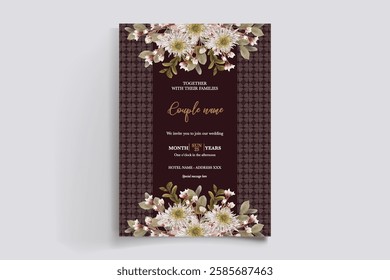 BRIDAL SHOWER FLORAL INVITATION TEMPLATE