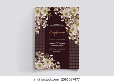 BRIDAL SHOWER FLORAL INVITATION TEMPLATE