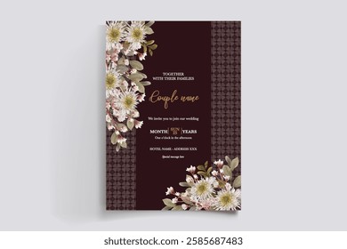 BRIDAL SHOWER FLORAL INVITATION TEMPLATE