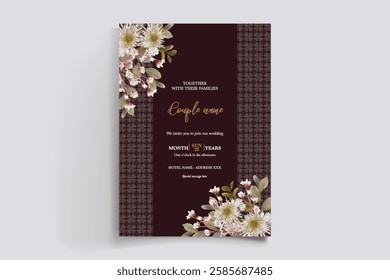 BRIDAL SHOWER FLORAL INVITATION TEMPLATE
