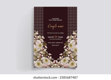 BRIDAL SHOWER FLORAL INVITATION TEMPLATE