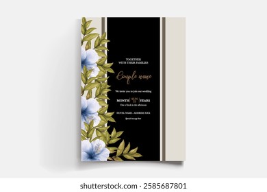 BRIDAL SHOWER FLORAL INVITATION TEMPLATE