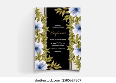 BRIDAL SHOWER FLORAL INVITATION TEMPLATE