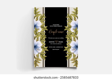 BRIDAL SHOWER FLORAL INVITATION TEMPLATE