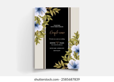 BRIDAL SHOWER FLORAL INVITATION TEMPLATE