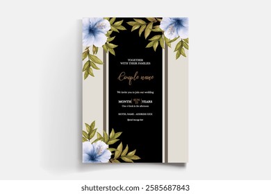 BRIDAL SHOWER FLORAL INVITATION TEMPLATE