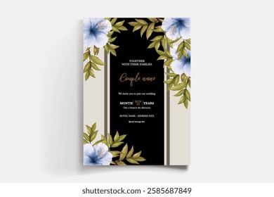 BRIDAL SHOWER FLORAL INVITATION TEMPLATE