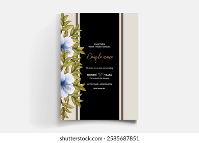 BRIDAL SHOWER FLORAL INVITATION TEMPLATE