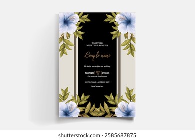 BRIDAL SHOWER FLORAL INVITATION TEMPLATE