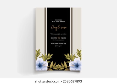 BRIDAL SHOWER FLORAL INVITATION TEMPLATE