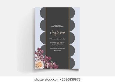 BRIDAL SHOWER FLORAL INVITATION TEMPLATE