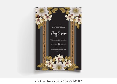 BRIDAL SHOWER FLORAL INVITATION TEMPLATE