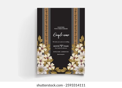 BRIDAL SHOWER FLORAL INVITATION TEMPLATE