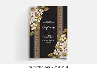 BRIDAL SHOWER FLORAL INVITATION TEMPLATE