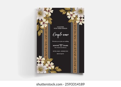 BRIDAL SHOWER FLORAL INVITATION TEMPLATE