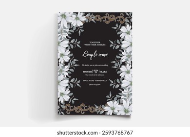 BRIDAL SHOWER FLORAL INVITATION TEMPLATE