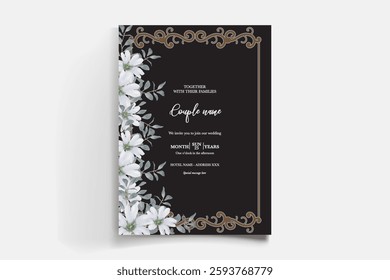 BRIDAL SHOWER FLORAL INVITATION TEMPLATE