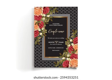 BRIDAL SHOWER FLORAL INVITATION TEMPLATE