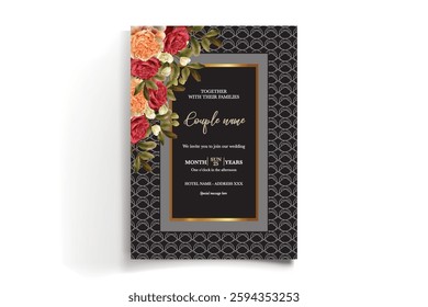 BRIDAL SHOWER FLORAL INVITATION TEMPLATE