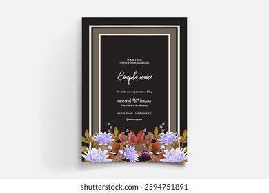 BRIDAL SHOWER FLORAL INVITATION TEMPLATE