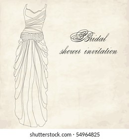 Bridal shower illustration