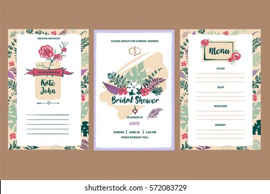 Bridal shower invitation.