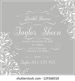 Bridal Shower invitation card