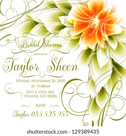 Bridal Shower invitation card