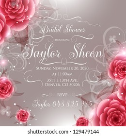 Bridal Shower invitation card