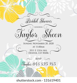 Bridal Shower invitation card