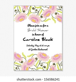 Bridal Shower invitation card