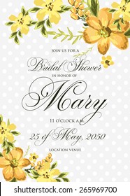 Bridal Shower invitation card