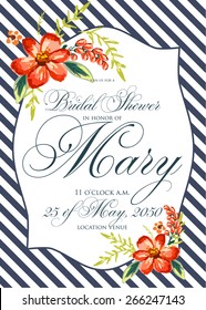 Bridal Shower invitation card