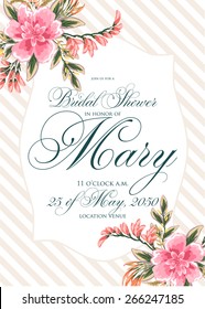 Bridal Shower invitation card