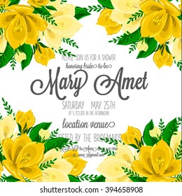 Bridal Shower invitation card