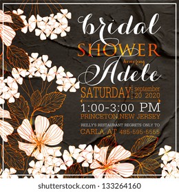Bridal Shower invitation template