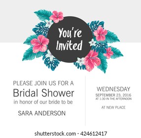 Bridal Shower invitation template 