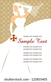 Bridal Shower Invitation. Vector illustration.