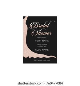Bridal shower vector invitation
