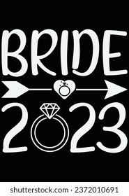 Bride 2023 eps cut file for cutting machine