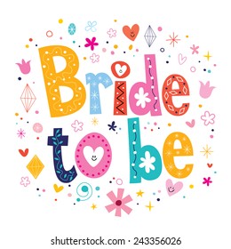 Bride to be text