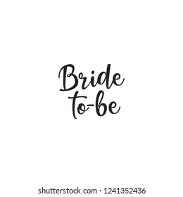 Bride To Be Wedding Bachelorette Party Invitation Vector Text Illustration