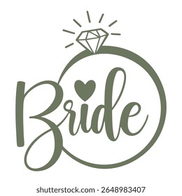 Bride Diamond Ring Heart Design