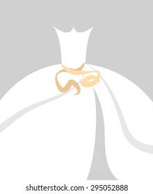 Bride dress background