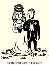 Bride and groom