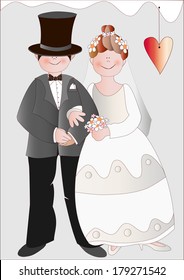 the bride and groom