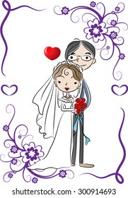 the bride and groom